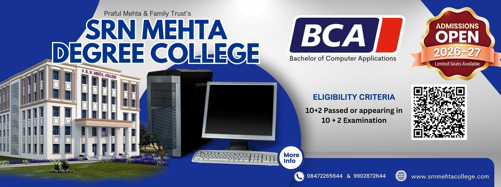 Degree College — BCA • Commerce • Science